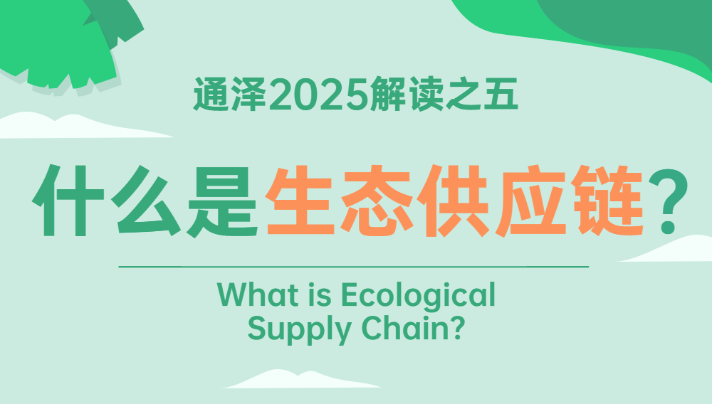 什么是生态供应链？ 	——通泽2025解读之五