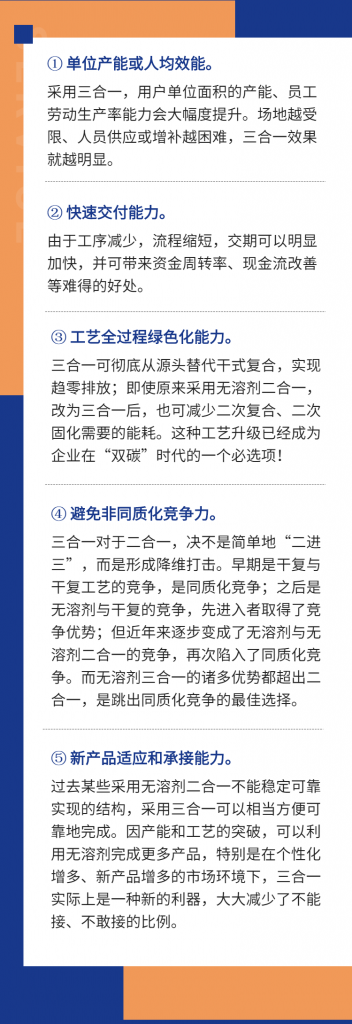 为什么说无溶剂三合一代表着一种新能力？